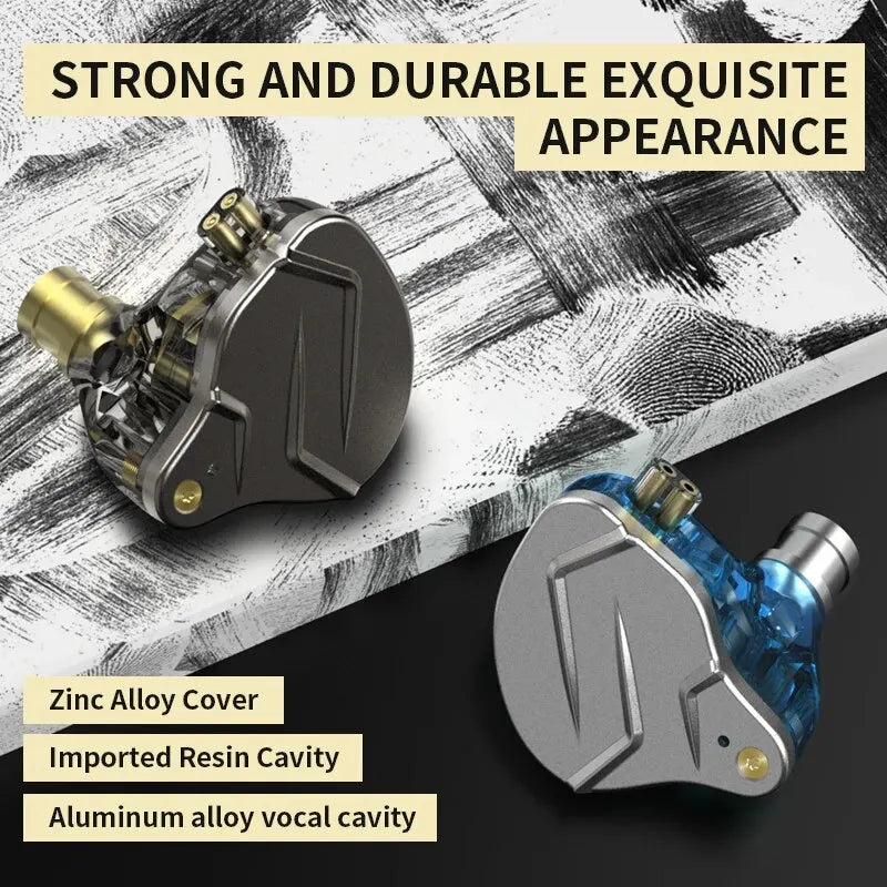 1BA+1DD Hybrid Drive Earphones | HIFI Metal Bass In-Ear Monitor IEM
