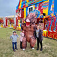 Funny Blow Up Triceratops Inflatable Dinosaur Costume - Adult Outfit