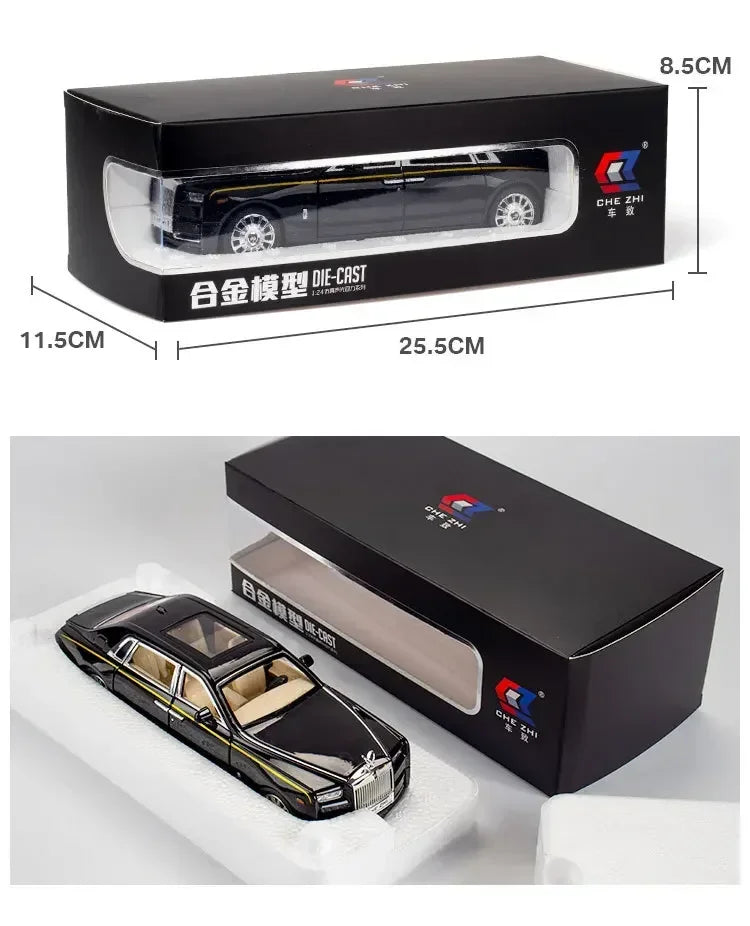 1:24 Alloy Diecast Luxury Model Car - Sound, Light & Pull-Back