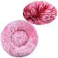 Round Pet Bed | Super Soft Plush Dog House Winter Warm Sleeping Mat