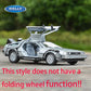 1:24 Diecast Time Machine Model | Metal Alloy Movie Car with Doors
