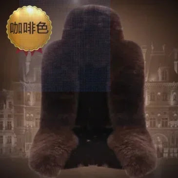 Winter Wool Car Seat Cover - Luxury Shearling Front Cushion
