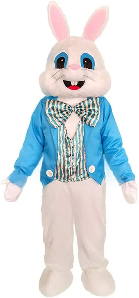 Plush Easter Bunny Costume | Adult Rabbit Mascot Party Outfit & Head