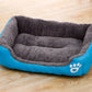 Large Dog Bed Warm Square Nest | Plush Pet Kennel Puppy Basket Cushion