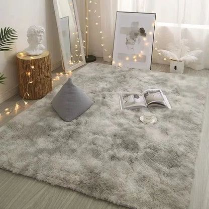 40x60cm Silk Wool Shag Rug - Soft Bedroom Mat & Prayer Carpet