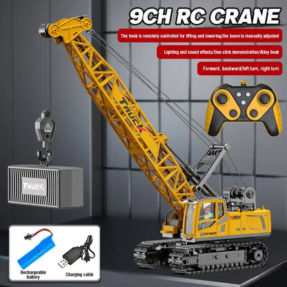 15CH RC Spray Crane Truck | Alloy Metal Remote Control Engineering Toy
