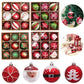 9-Piece 6cm Christmas Ball Ornaments - Shatterproof Baubles