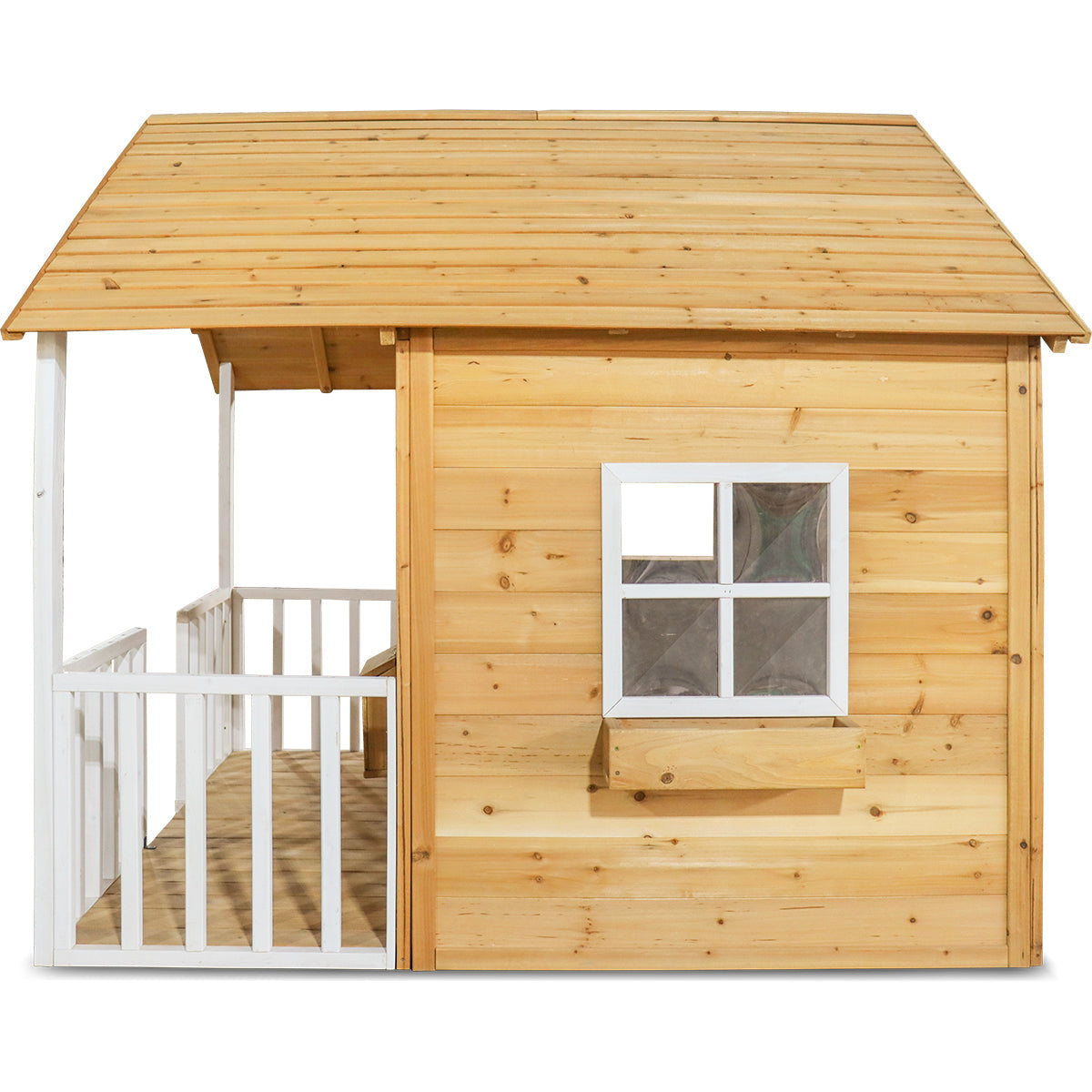 Camira V2 Cubby House | Wooden Kids Playhouse with Veranda and Floor