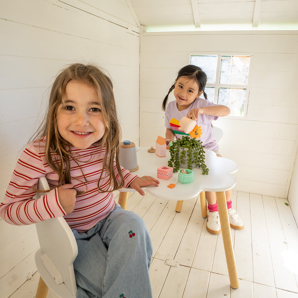 Camira V2 Cubby House | Wooden Kids Playhouse with Veranda and Floor