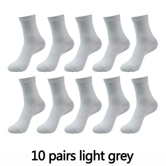 10 Pair, 5 Colour Bamboo Fiber Mens and Womens Bamboo Fibre Socks BULK - Buy Confidently with Smart Sales Australia