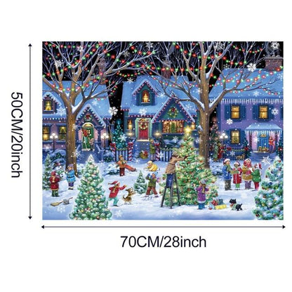 1000 Piece Jigsaw Puzzle Christmas Winter Scene For Adults and Families - Buy Confidently with Smart Sales Australia