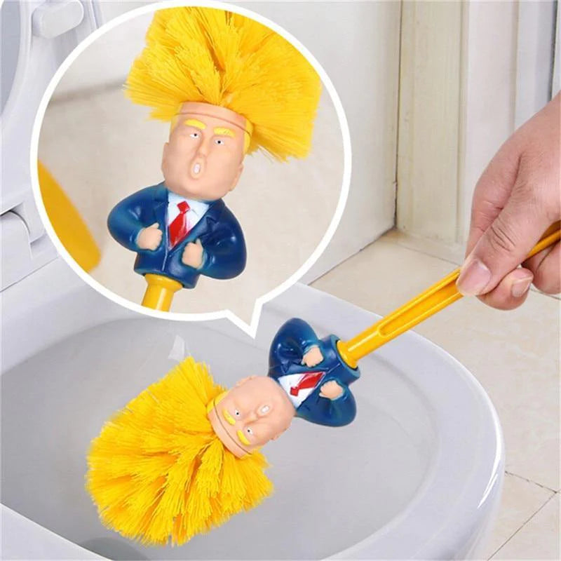 15 Inches Donald Trump Toilet Brush Bathroom Cleaning Tool - Buy Confidently with Smart Sales Australia