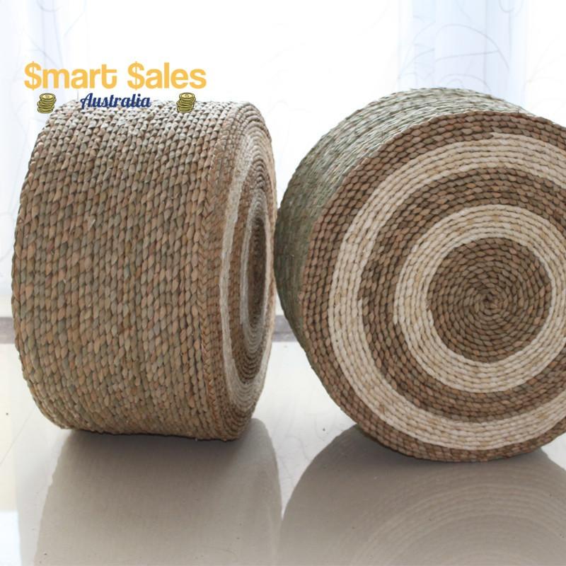 1pcs 100% Eco friendly Handmade Seat Cushion 44cm Natural Straw Braid - Buy Confidently with Smart Sales Australia