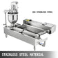 2 Row, 3 Size 7L Capacity Fully Automatic Doughnut Maker Machine 1100 Doughnuts Per Hour - Buy Confidently with Smart Sales Australia
