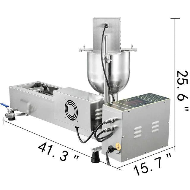 2 Row, 3 Size 7L Capacity Fully Automatic Doughnut Maker Machine 1100 Doughnuts Per Hour - Buy Confidently with Smart Sales Australia