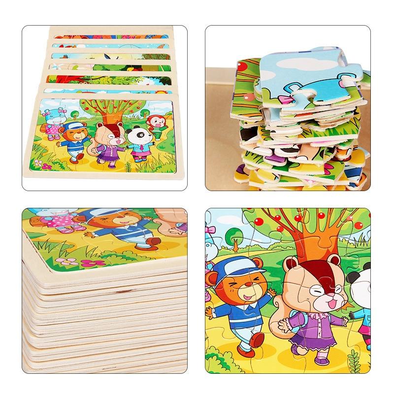 24 Piece Wooden Jigsaw Puzzle for Kids - 20 Different Animal Scenes - Buy Confidently with Smart Sales Australia