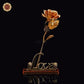 24K Gold Plated Artificial Decorative Rose Flower In Heart Display Stand - Buy Confidently with Smart Sales Australia