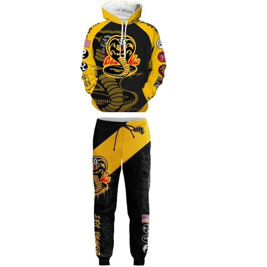 3D Cobra Kai Karate Kid Inspired Sweatshirts with Hoodie - Buy Confidently with Smart Sales Australia