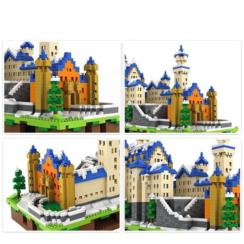 3D Swan Stone Castle Model Building Blocks Technical Educational Toy - Buy Confidently with Smart Sales Australia