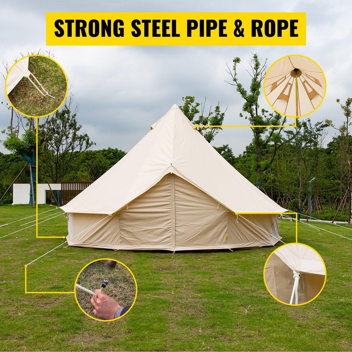 4m Wide Bell Tent - Buy Confidently with Smart Sales Australia