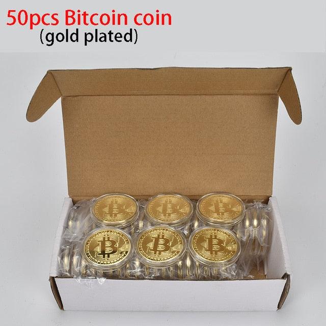50 Piece Metal BitCoin Commemorative Collection Coin - Buy Confidently with Smart Sales Australia