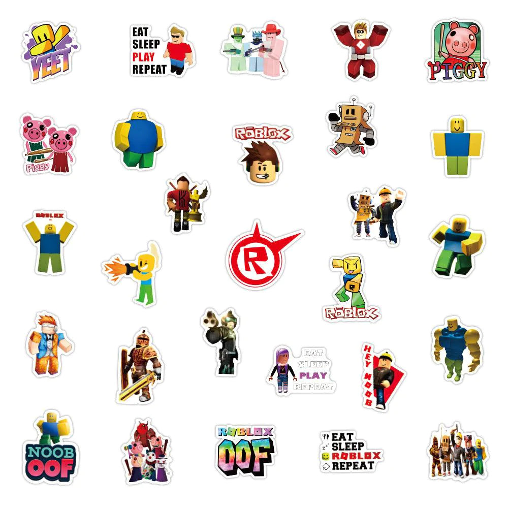 50 x Roblox Waterproof Random Sticker Pack - Buy Confidently with Smart Sales Australia