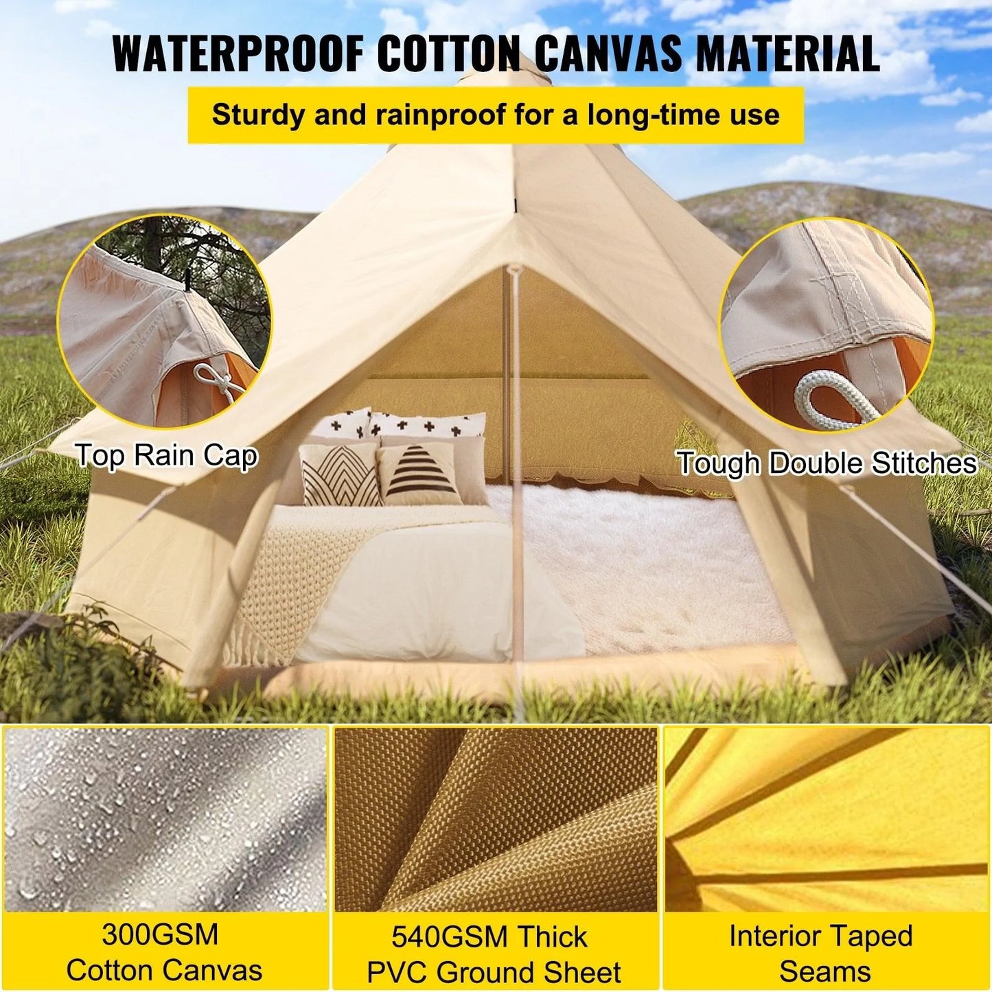 6m Wide Bell Tent - Buy Confidently with Smart Sales Australia