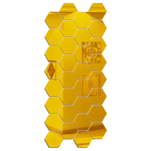 7 Piece Hexagonal Acrylic Mini Mirror Wall Kit - Buy Confidently with Smart Sales Australia