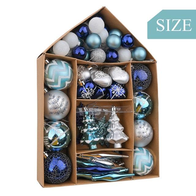 70 Piece Christmas Hanging Balls for Gift and Home Decor - Buy Confidently with Smart Sales Australia