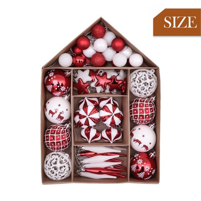70 Piece Christmas Hanging Balls for Gift and Home Decor - Buy Confidently with Smart Sales Australia