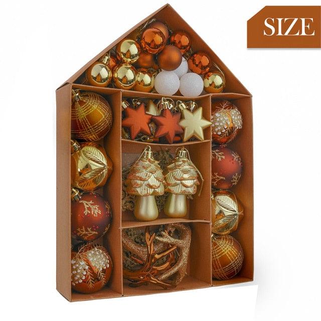 70 Piece Christmas Hanging Balls for Gift and Home Decor - Buy Confidently with Smart Sales Australia