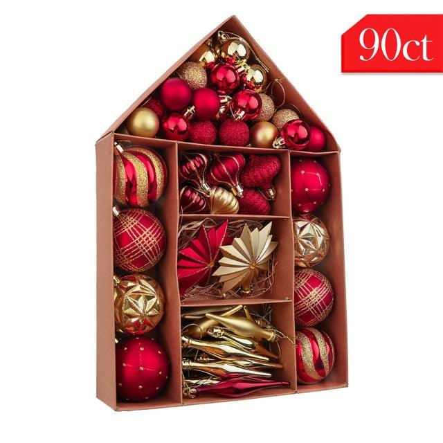 70 Piece Christmas Hanging Balls for Gift and Home Decor - Buy Confidently with Smart Sales Australia