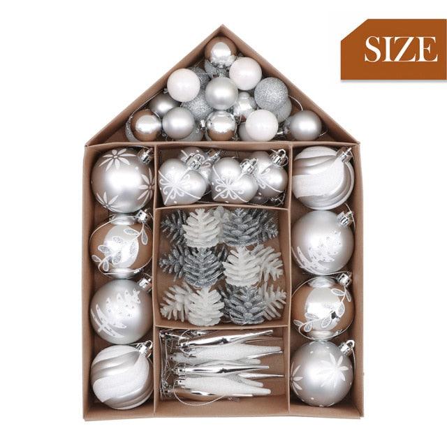 70 Piece Christmas Hanging Balls for Gift and Home Decor - Buy Confidently with Smart Sales Australia
