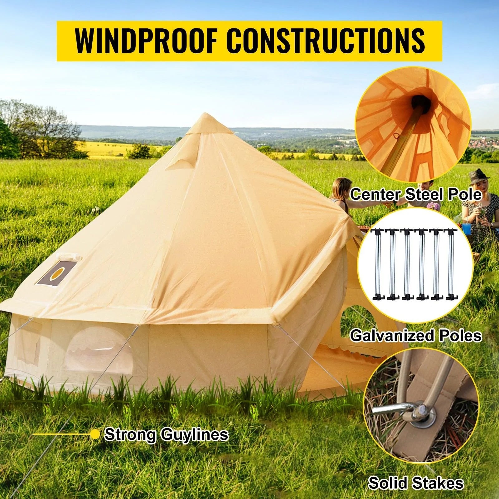 7m Wide Bell Tent - Buy Confidently with Smart Sales Australia