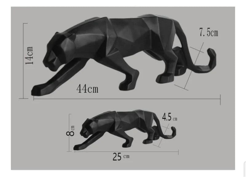 Abstract Themed Panther Figurine Statue Home Decoration - Buy Confidently with Smart Sales Australia