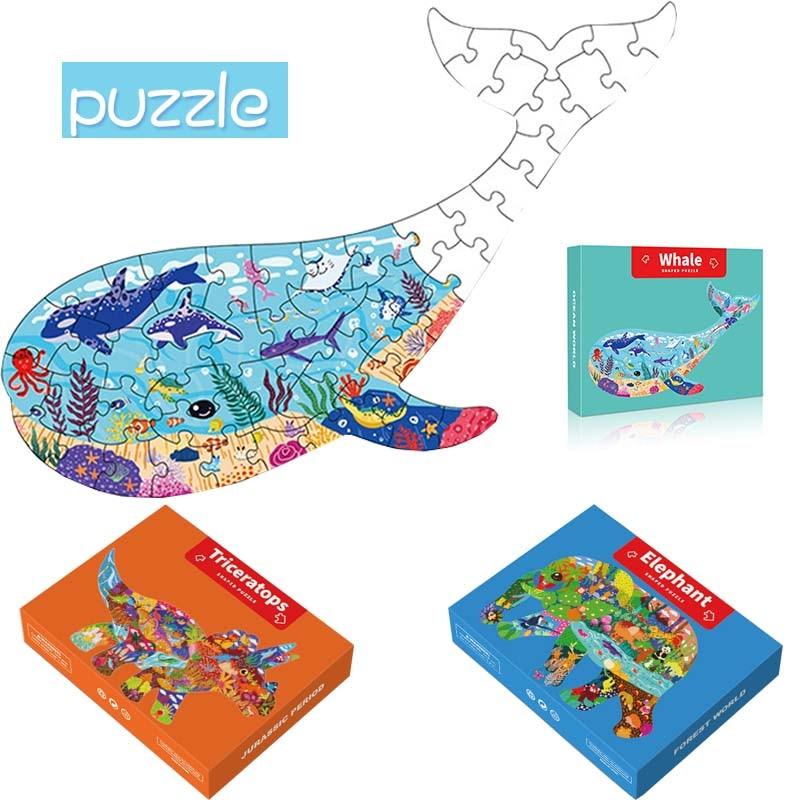 Animal Shaped Jigsaw Puzzle for Kids - 6 Different Animals - Buy Confidently with Smart Sales Australia