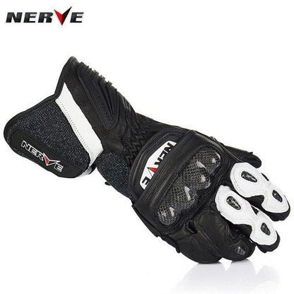 Anti-slip Carbon Fiber Sport Men's Leather Motorcycle Gloves - Buy Confidently with Smart Sales Australia