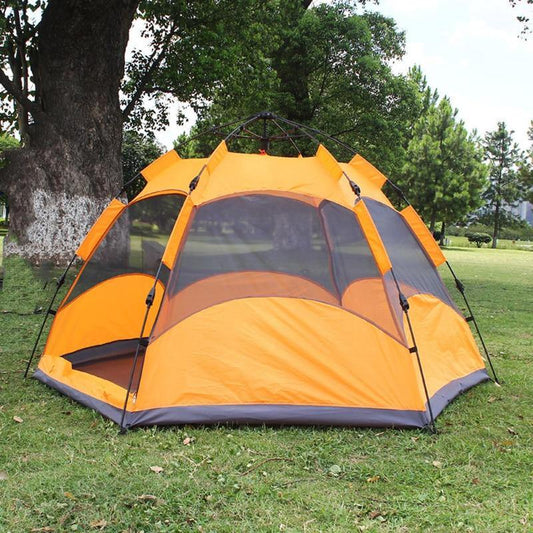 Anti UV Dual Layer Waterproof Hexagonal Camping Tent - Buy Confidently with Smart Sales Australia