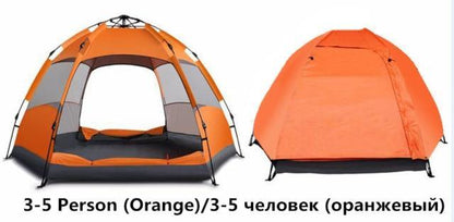 Anti UV Dual Layer Waterproof Hexagonal Camping Tent - Buy Confidently with Smart Sales Australia