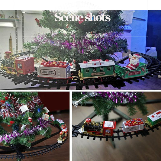 Battery-operated Christmas Toy Train Set For Tree Decoration With Lights & Music - Buy Confidently with Smart Sales Australia