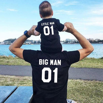 Big Man Little Man Father and Son Matching T-Shirts - Buy Confidently with Smart Sales Australia