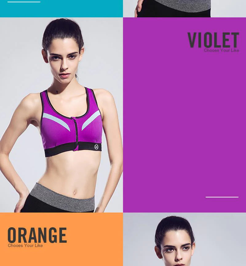 BINAND 2016 New Women Zipper Sports Push Up Bra | Lots of Colours and Sizes - Buy Confidently with Smart Sales Australia