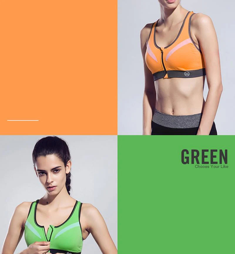 BINAND 2016 New Women Zipper Sports Push Up Bra | Lots of Colours and Sizes - Buy Confidently with Smart Sales Australia