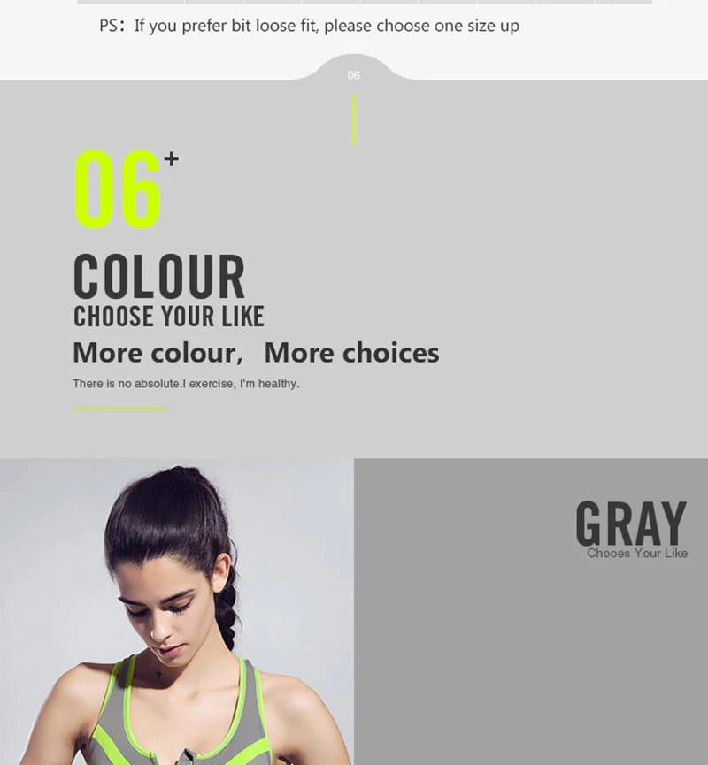 BINAND 2016 New Women Zipper Sports Push Up Bra | Lots of Colours and Sizes - Buy Confidently with Smart Sales Australia