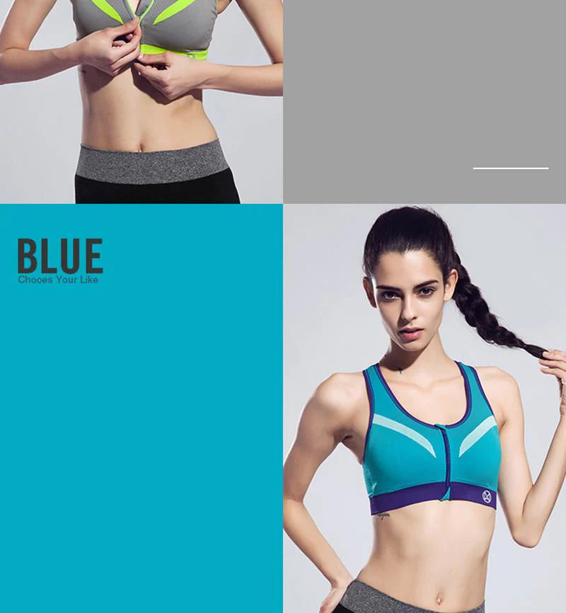 BINAND 2016 New Women Zipper Sports Push Up Bra | Lots of Colours and Sizes - Buy Confidently with Smart Sales Australia