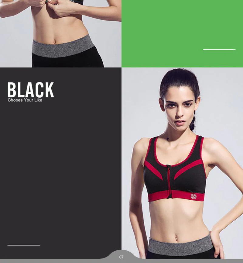 BINAND 2016 New Women Zipper Sports Push Up Bra | Lots of Colours and Sizes - Buy Confidently with Smart Sales Australia