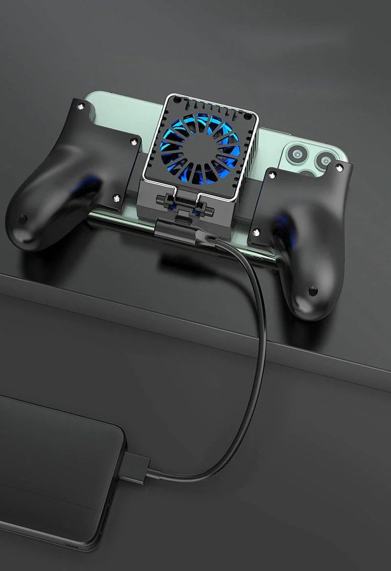 Black Universal Gamepad Controller With Cooler For Mobile Phone - Buy Confidently with Smart Sales Australia