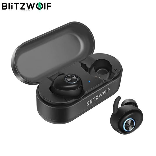 BlitzWolf FYE2 Wireless Bluetooth V5.0 In-Ear Earphones |IPX5 Waterproof And Sweat Resistant and Portable Charging Case - Buy Confidently with Smart Sales Australia