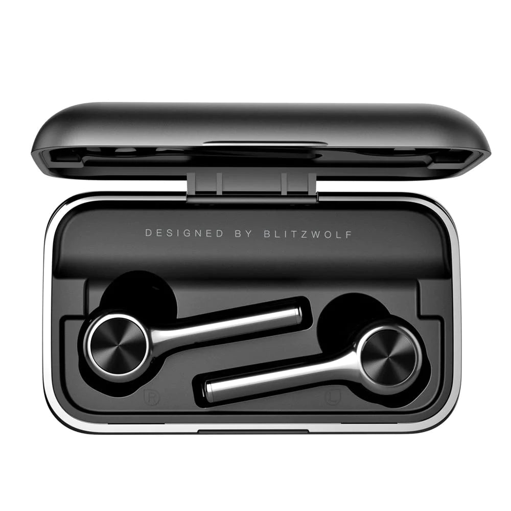BlitzWolf FYE6 Wireless Bluetooth In-Ear Earphones w/Long Handle, LED Display, IPX6 Waterproof and Graphene Portable Charger Carry Case for Samsung, Apple, Android - Buy Confidently with Smart Sales Australia