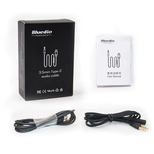 Bluedio 3.5mm Gold-plated Audio Cable with Free Y Splitter Cable - Buy Confidently with Smart Sales Australia